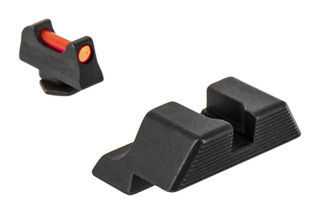 Trijicon's Fiber Sight Set for standard 10mm and .45 cal Glock handguns is a high-contrast competition and carry sight set